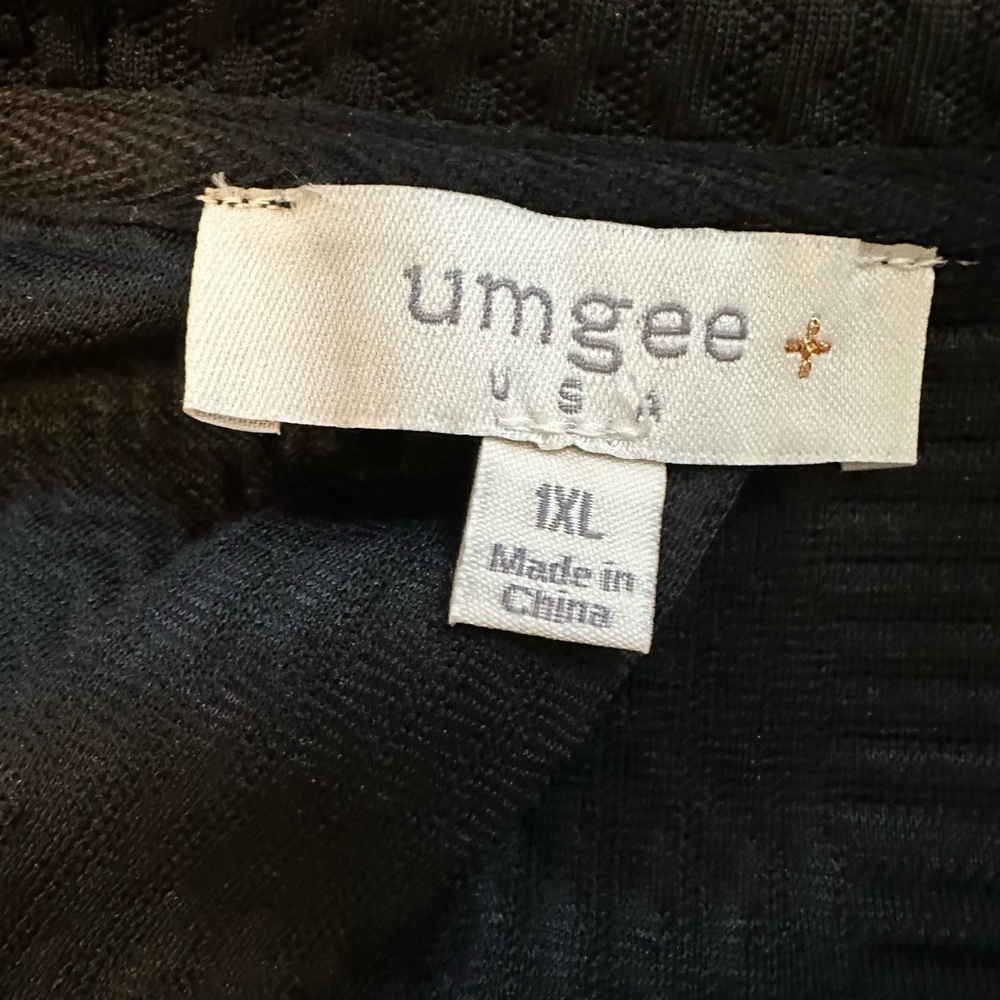 Umgee Black Ruffle Sleeveless Dress 1X PLUS - Picture 4 of 6